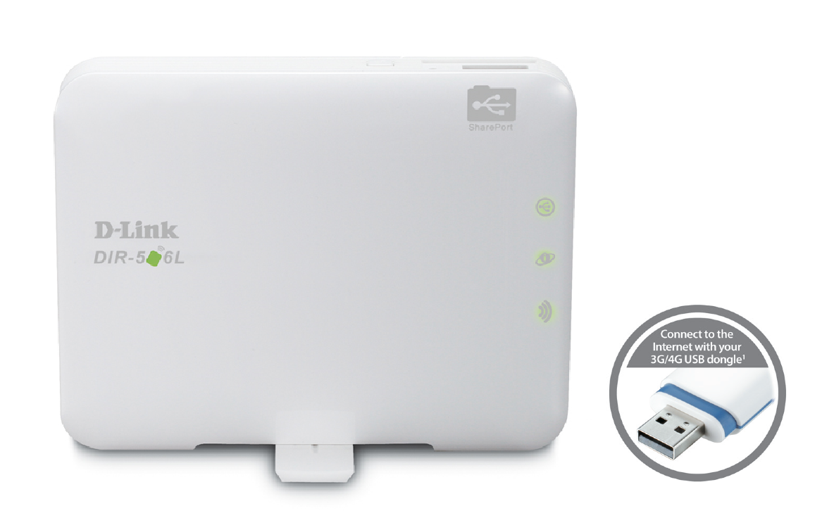 D-Link DIR-506L, Portable Pocket Cloud Router, N150, Battery-Powered, 4 Modes, USB SharePort