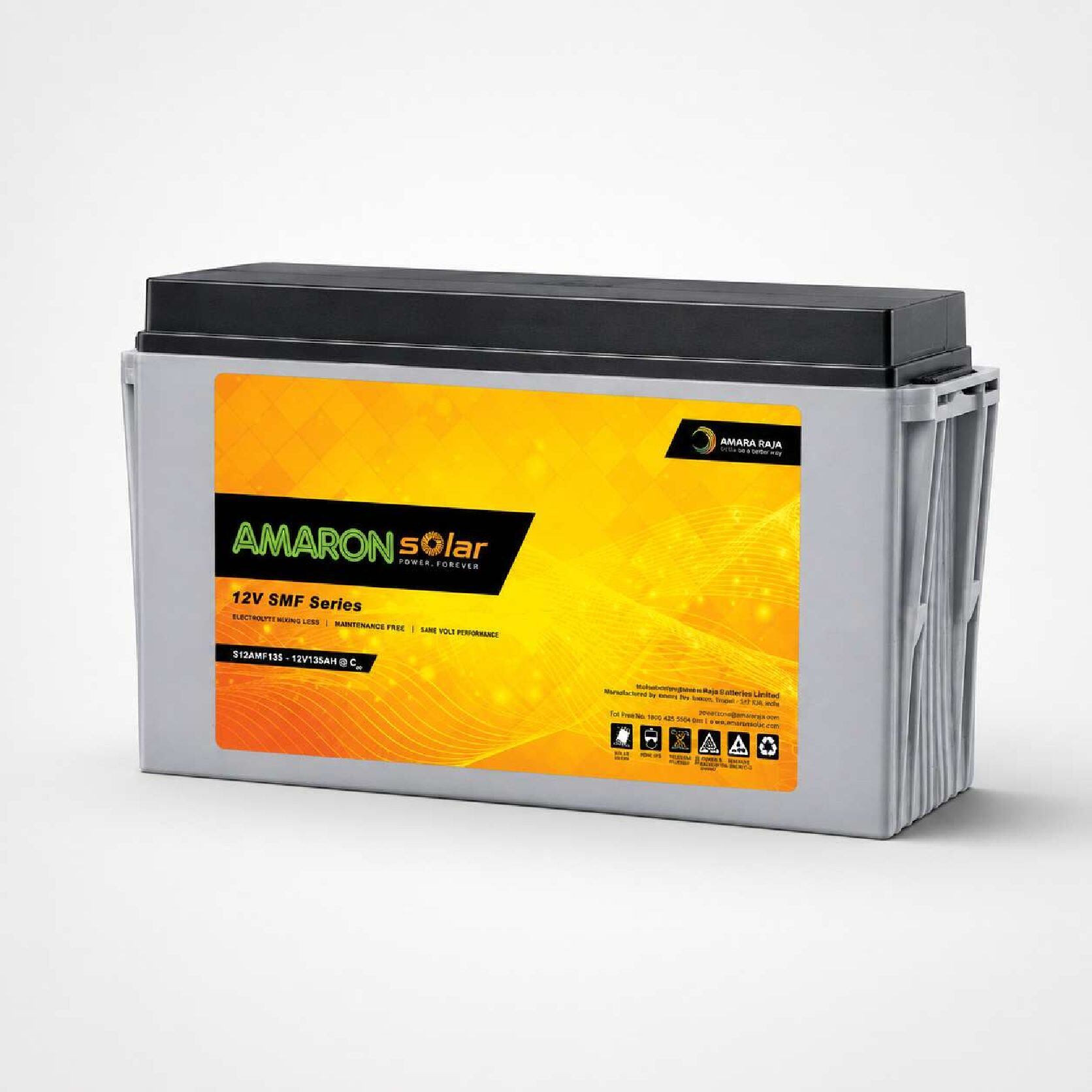 Amaron Quanta 12V 150Ah SMF VRLA Battery (12AL150)