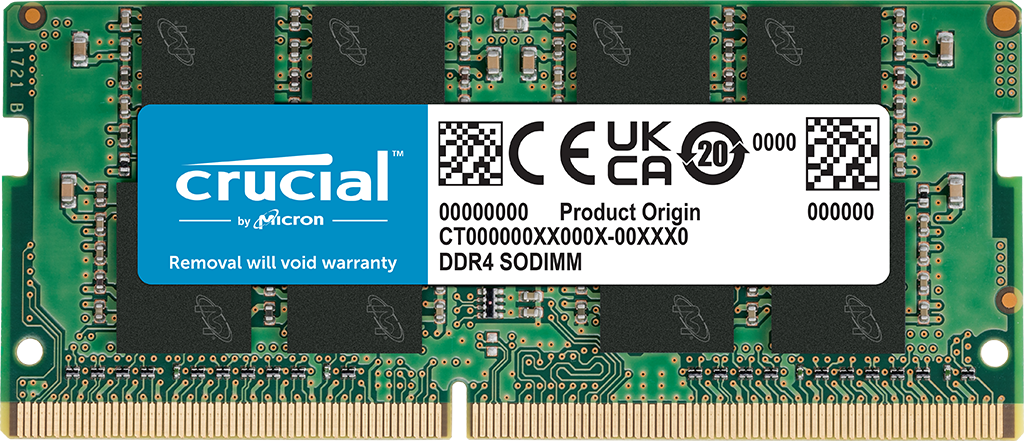 Crucial 16GB DDR4-3200 SODIMM CT16G4SFRA32A