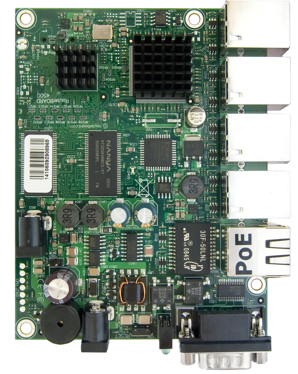  MikroTik Desktop Wired Gigabit Router OS L5 RB-450G