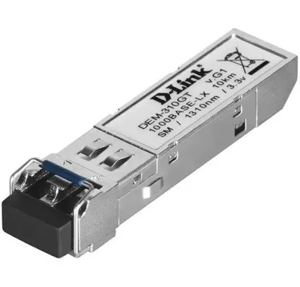 D-Link DEM-310GT, 1000BASE-LX SFP, 1310nm, 10km Single-Mode, Duplex LC, 1.25Gbps