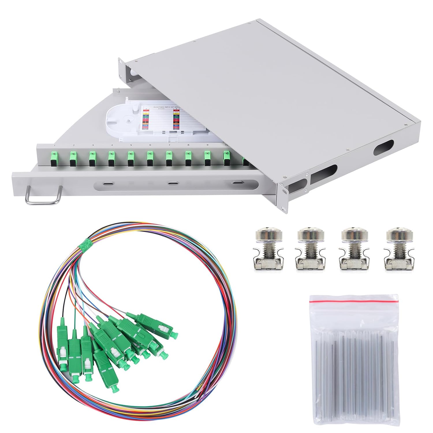 SIMPLEX 12port SC Sliding type Without Rail Unloaded 1U.