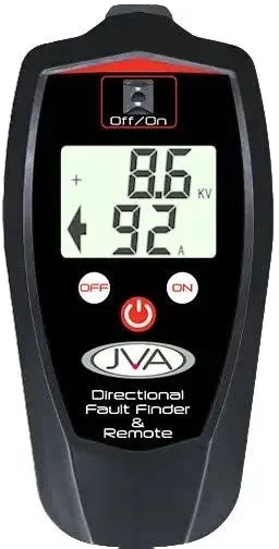 JVA Electric Fence Fault Finder, 0.2–9.9kV / 1–30A, Directional LED Arrows, Waterproof, 9V Battery, 3-Year Warranty