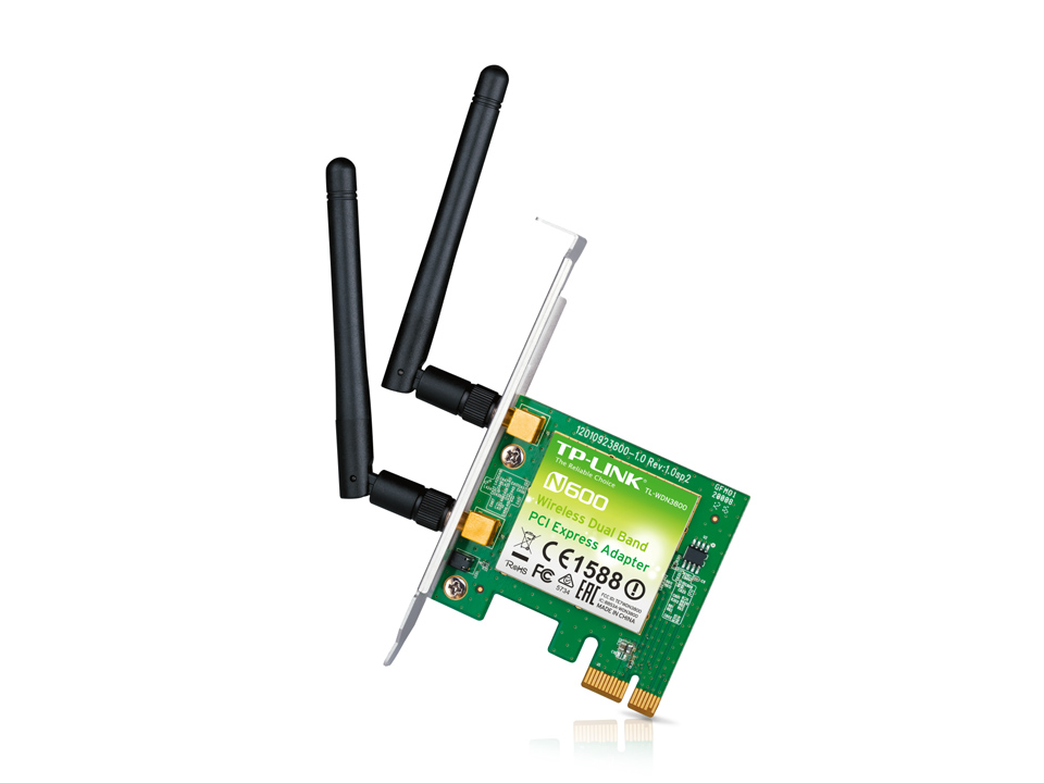 TP-Link N600 Wireless Dual Band PCI Express Adapter TL-WDN3800