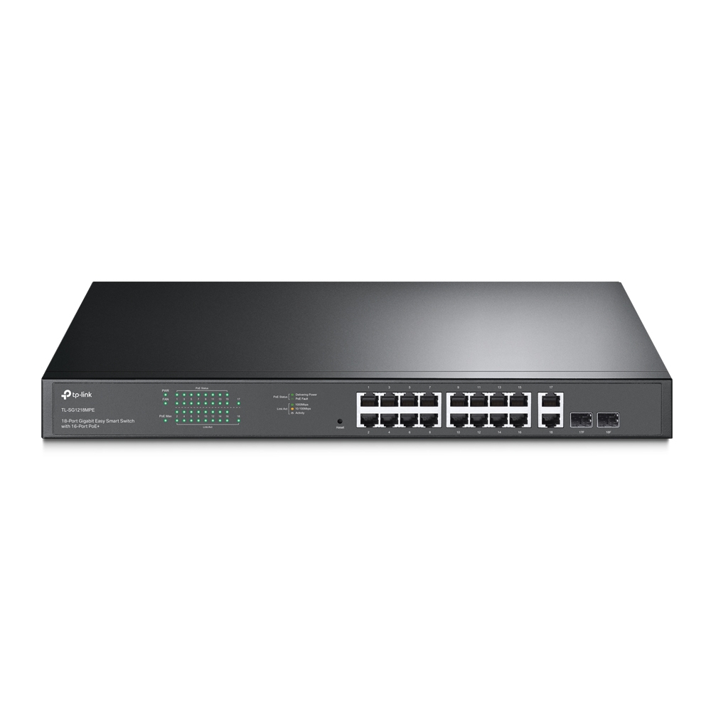 Tl Sg 1218Mpe 18Port Gigabit Smart Switch POE+ 