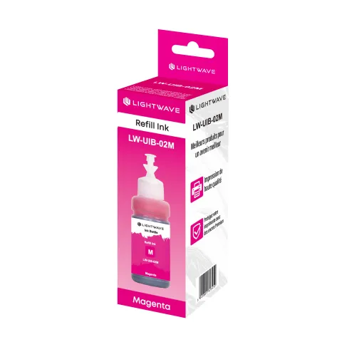 Lightwave LW-UIB-02M Universal Magenta Dye Ink Bottle (100ml)