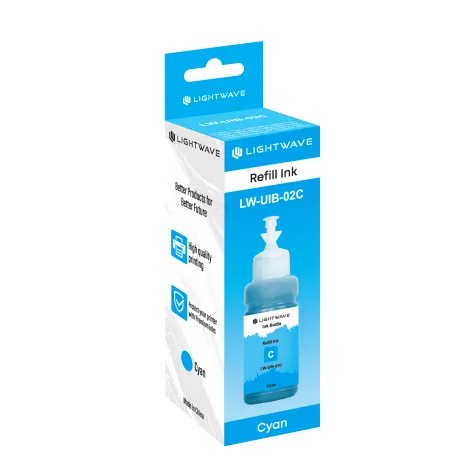 Lightwave LW-UIB-02C Universal Cyan Dye Ink Bottle (100ml)