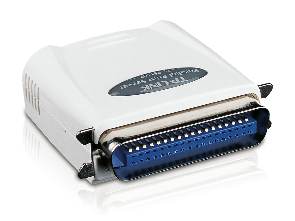 TP-Link Single Parallel Port Fast Ethernet Print Server TL-PS110P