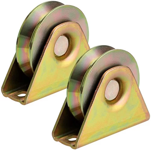 GCM Gate Roller, EN8 Steel, 6201 2RS Sealed Bearing, Anti-Scuff Bracket, 40–120mm Sizes